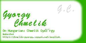 gyorgy chmelik business card